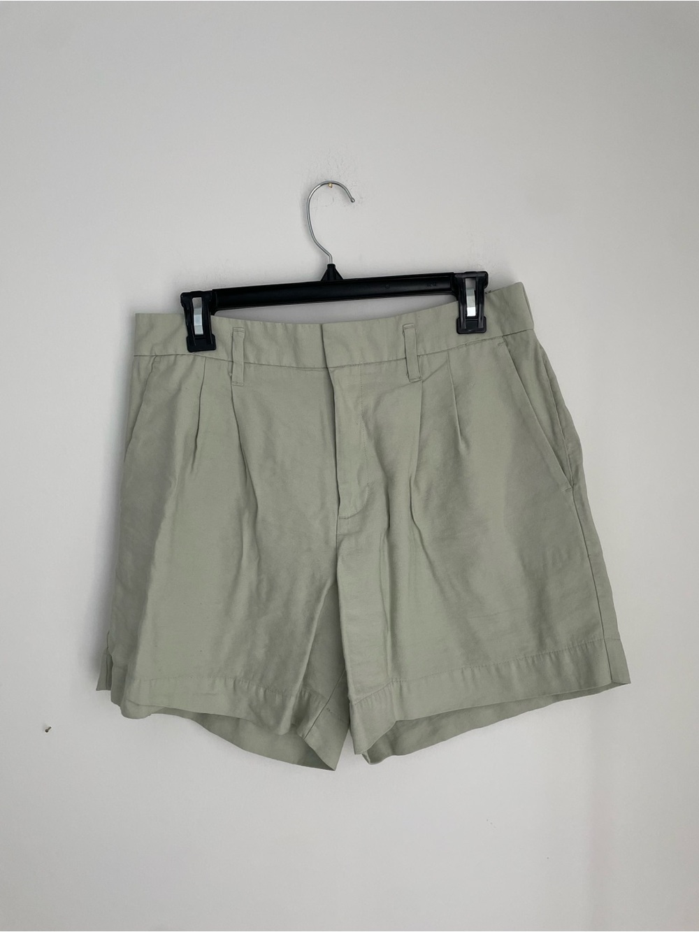 A New Day light sage green  tailored rayon shorts size 10